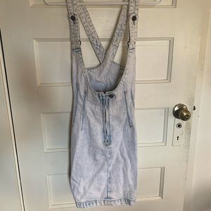 Vintage 90s overall denim skirt
